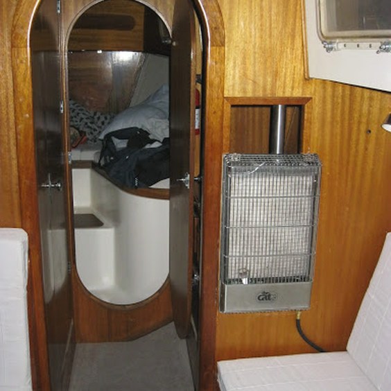 Model 6P12 in sailboat cabin