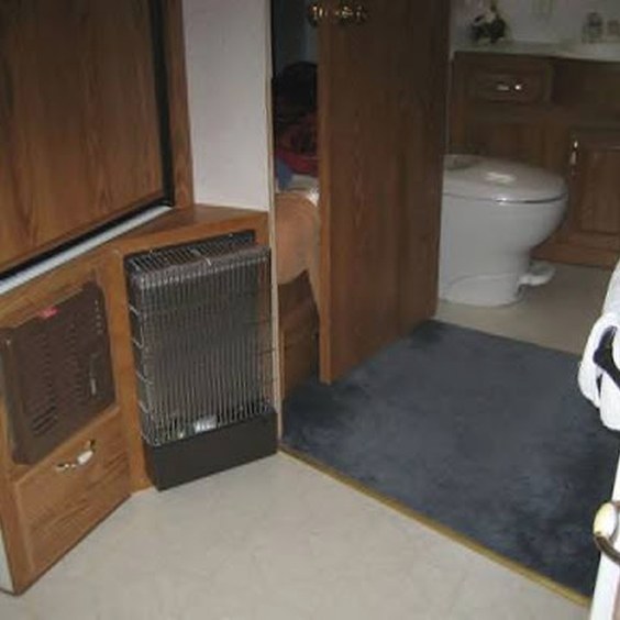 Black 6P12B Heater recess mount